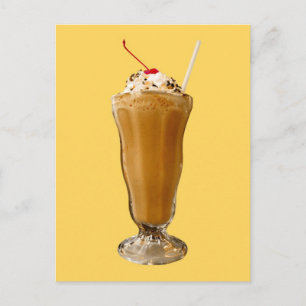 Chocolate Milkshake Postcard