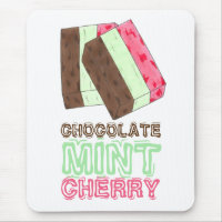 Chocolate Mint Cherry Spumoni Ice Cream Gelato