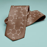 Chocolate Molecule Chemistry Lovers Tie<br><div class="desc">Elevate your style with our Chocolate Molecule Chemistry Lover's Neck Tie - the perfect accessory for science enthusiasts! This tasteful tie features the molecular structure of everyone's favourite treat, chocolate. Whether you're a chemist, a chocolatier, or simply have a sweet tooth, this tie is a conversation starter. Crafted with care,...</div>