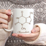 Chocolate Molecule Personalised Coffee Mug<br><div class="desc">Sip your way to sweet scientific bliss with our Chocolate Molecule Personalised Coffee Mug! Customise your daily coffee ritual with a touch of cocoa chemistry. Add your name or a special message for a truly unique experience. A perfect gift for science enthusiasts, chocoholics, or anyone who enjoys a steaming cup...</div>