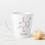 Chocolate Molecule Personalised Latte Mug<br><div class="desc">Sip your way to sweet scientific bliss with our Chocolate Molecule Personalised Coffee Mug! Customise your daily coffee ritual with a touch of cocoa chemistry. Add your name or a special message for a truly unique experience. A perfect gift for science enthusiasts, chocoholics, or anyone who enjoys a steaming cup...</div>