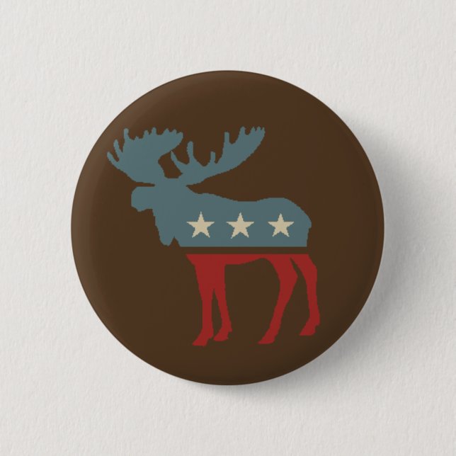 Chocolate Moose 6 Cm Round Badge (Front)
