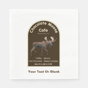 Chocolate Moose Cafe Napkin