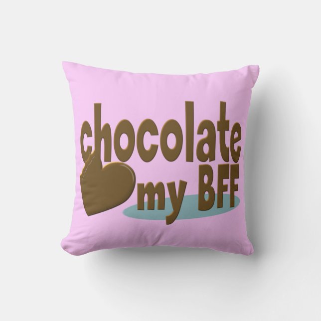Chocolate My BFF Cushion (Front)