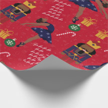 Chocolate Nutcracker Gift Wrap