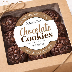 Chocolate (or any wording) Cookies Label CK002rd