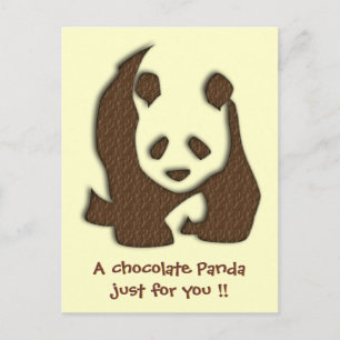 Chocolate Panda postcard