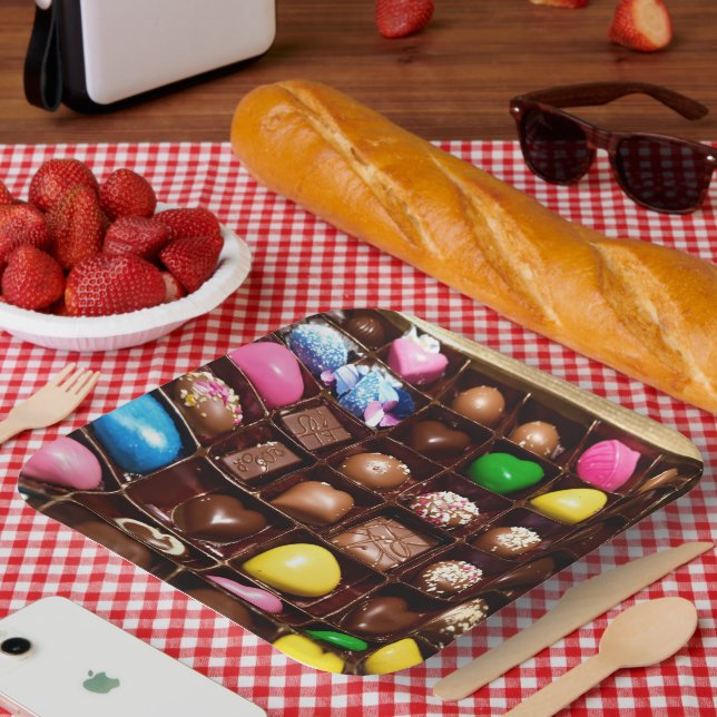 chocolate paper plate (Picnic)