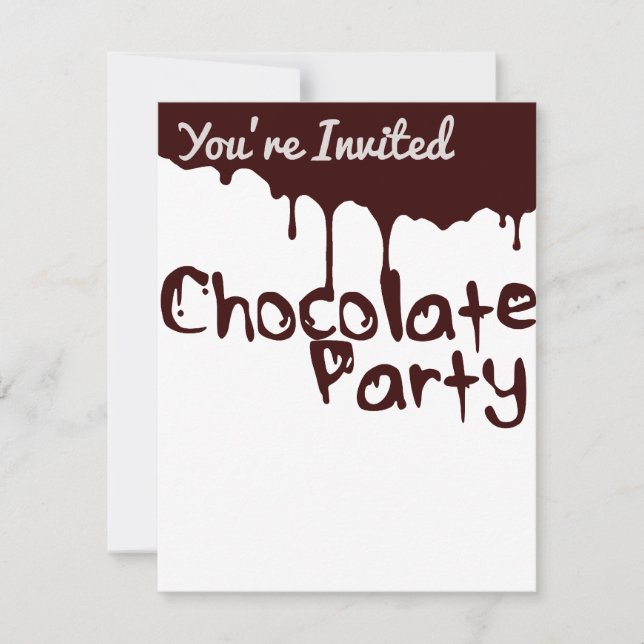 Chocolate Party Invitation (Front)