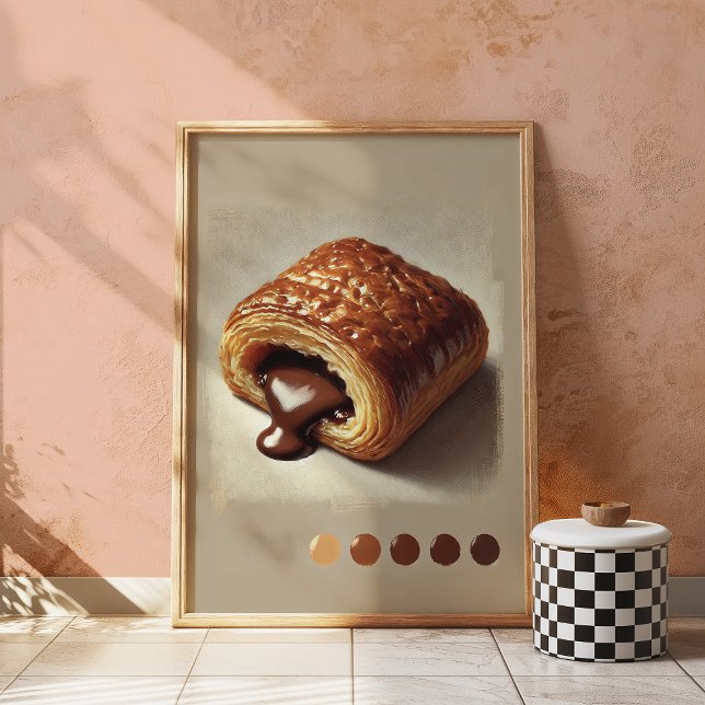 Chocolate Pastry Print Realistic Dessert Wall Art (Creator Uploaded)