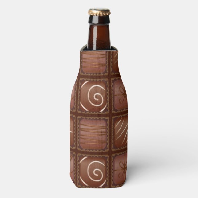 Chocolate Pattern Bottle Cooler (Bottle Front)