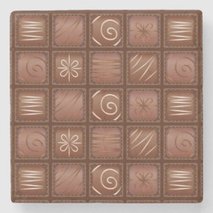 Chocolate Pattern Stone Coaster