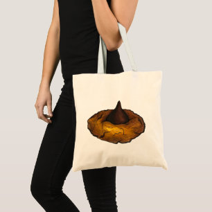 Chocolate Peanut Butter Christmas Cookie Baking Tote Bag