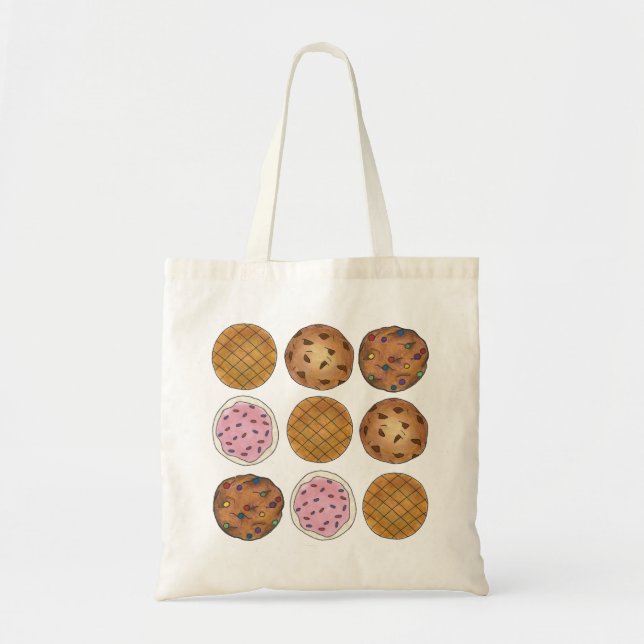 Chocolate Peanut Sugar Cookie Cookies Baking Tote Bag (Front)