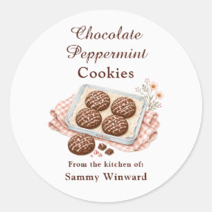 Chocolate Peppermint Cookie Gift Label