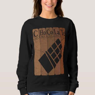 Chocolate Periodic Table Elements Chocoholic Choco Sweatshirt