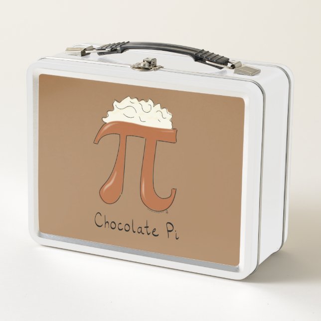 Chocolate Pi Cute Math Pi Day Lunch Box (Front)