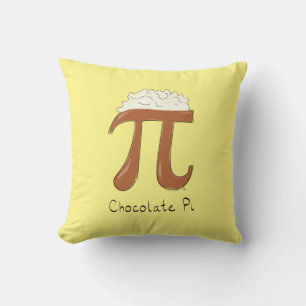 Chocolate Pi Cute Math Pi Day Pillow