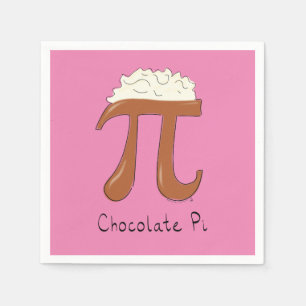 Chocolate Pi Day Symbol Math Teacher Funny Napkin