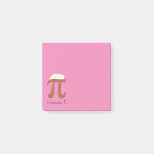 Chocolate Pi Math Teacher Post-it Notes