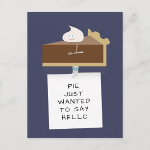 Chocolate Pie Hello Postcard