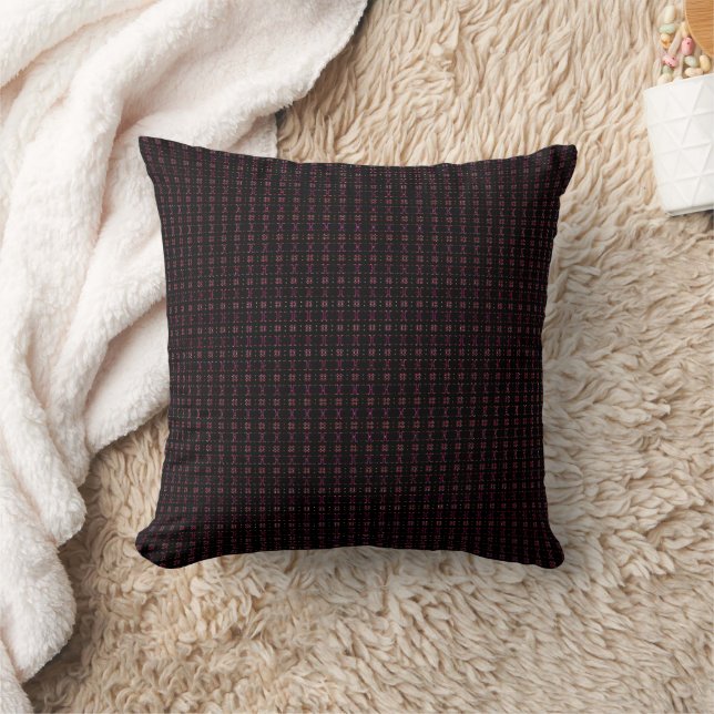 Chocolate Plaid Cushion (Blanket)