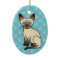 Chocolate Point Siamese Breed Cat Illustration