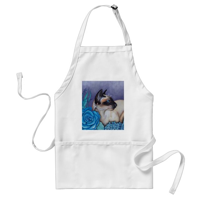 Chocolate Point Siamese  Cat Standard Apron (Front)