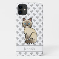 Chocolate Point Tabby Birman Cat & Name