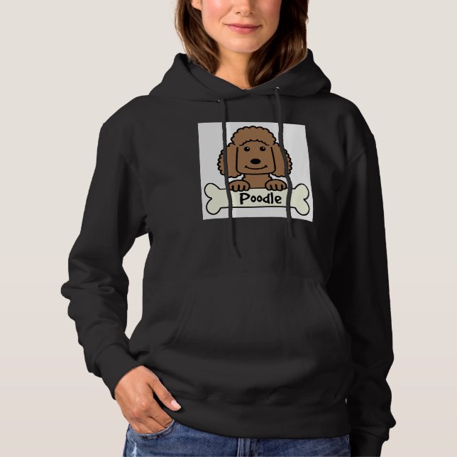 Chocolate Poodle     Hoodie (Front)