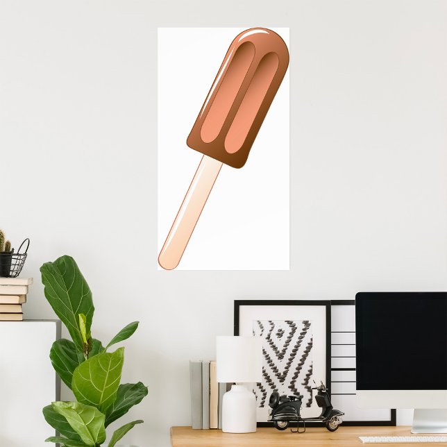 Chocolate Popsicle Ice Cream Bar Poster (Creator Uploaded)