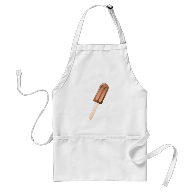 Chocolate Popsicle Ice Cream Bar Standard Apron (Front)