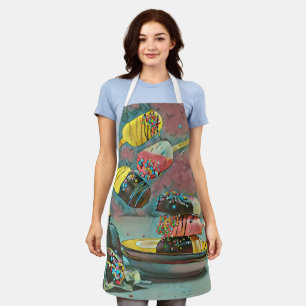 Chocolate popsicle sprinkles apron