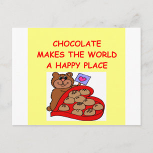 chocolate postcard