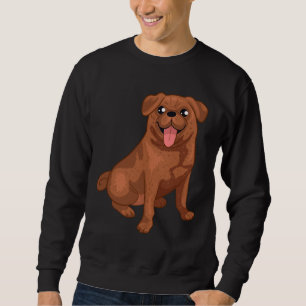 Chocolate Pug Design Classic T-Shirt 4 Sweatshirt