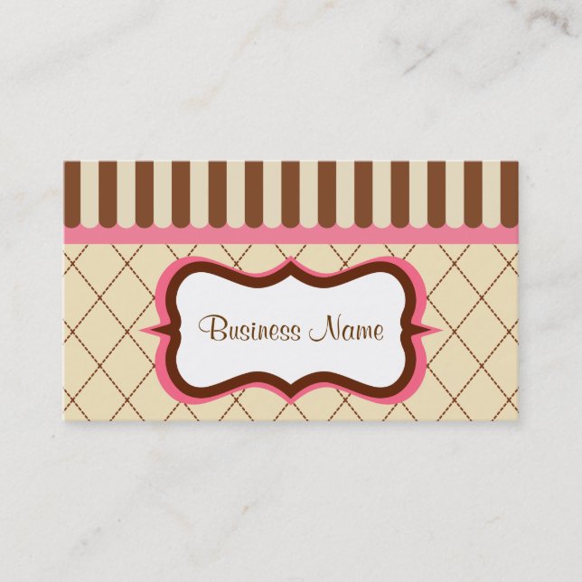 Chocolate Raspberry Business Card (Front)