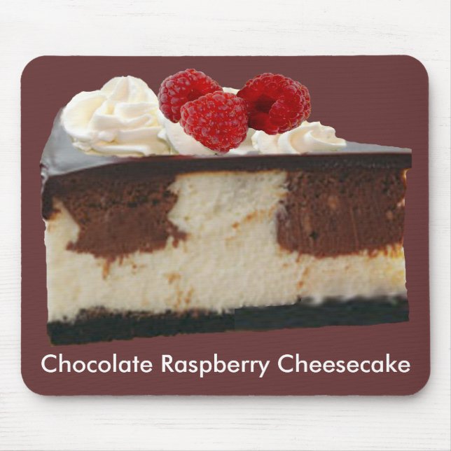 Chocolate Raspberry Cheesecake Mouse Pad (Front)