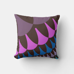 Chocolate Raspberry Scales Cushion