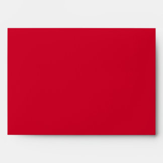 Chocolate Red and Beige 5x7 Wedding Envelope