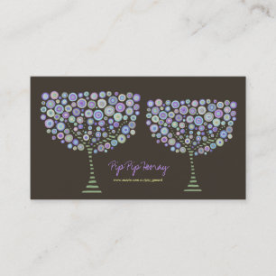 Chocolate Retro Trees Zazzle Business Profile Card