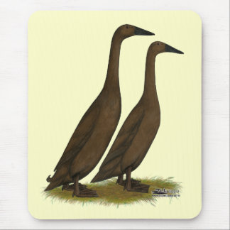Chocolate Runner Ducks Mouse Pad