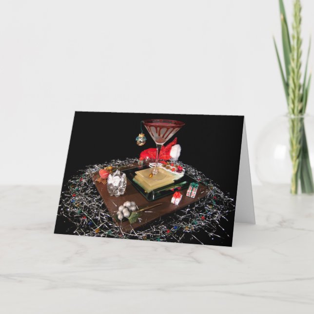 Chocolate Santa - Holiday Card (Front)