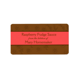 Chocolate Sauce or Fudge Sauce Labels