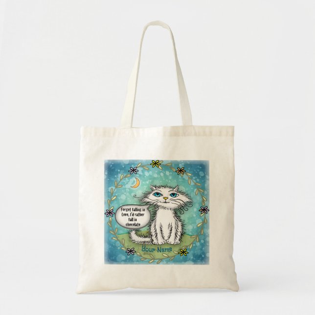 Chocolate Scraggles Cat  Tote Bag (Front)