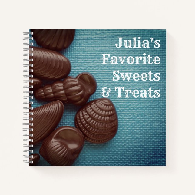 Chocolate Seashells Blank Desserts Recipe Book (Front)