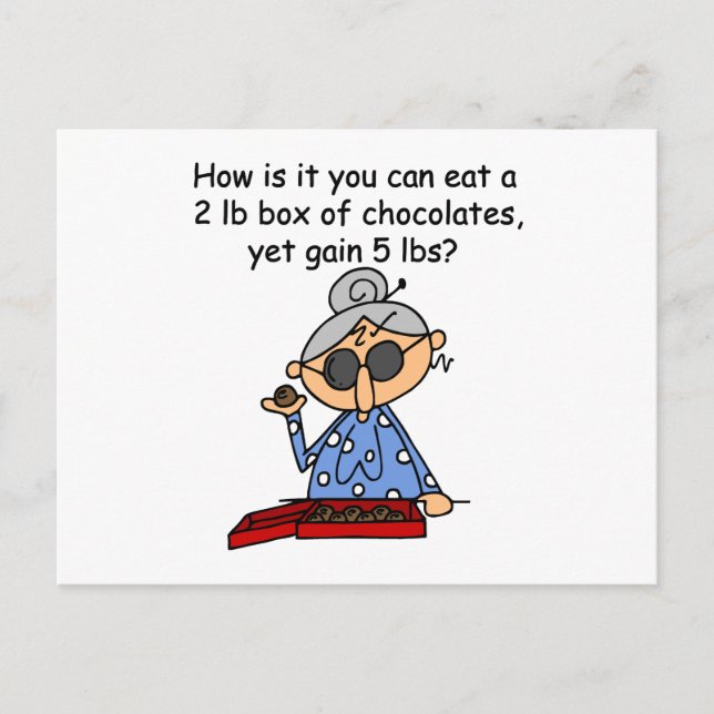 Chocolate Sense Postcard (Front)