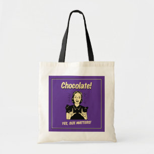 Chocolate: Size Matters Tote Bag