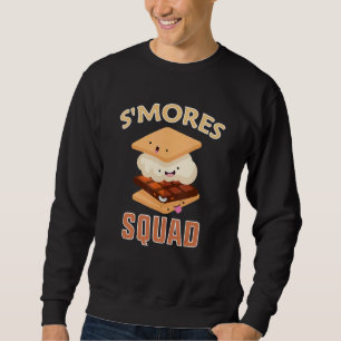 Chocolate Smore Camping Outdoor Bonfire Smores Squ Sweatshirt