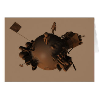 Chocolate Space 4 Card