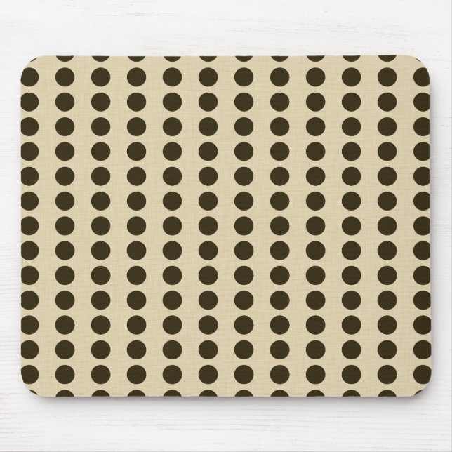 Chocolate Spice Moods Dots Mouse Pad (Front)